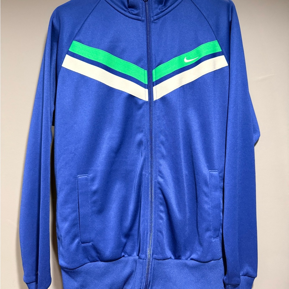 Nike Blue and Green Track Suit